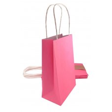ECO PAPER PARTY BAGS - BRIGHT PINK