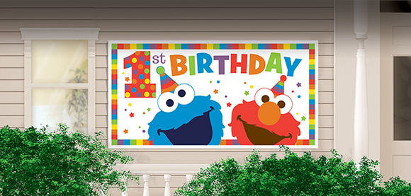 Banner - SESAME STREET 1ST BIRTHDAY