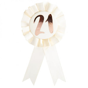 Birthday Badge - Rose Gold 21
