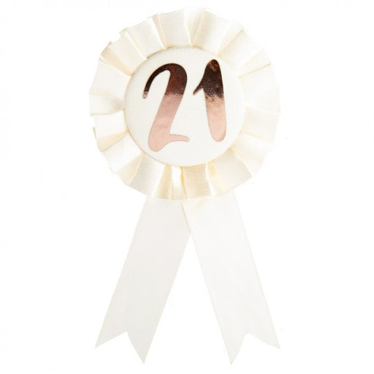 Birthday Badge - Rose Gold 21