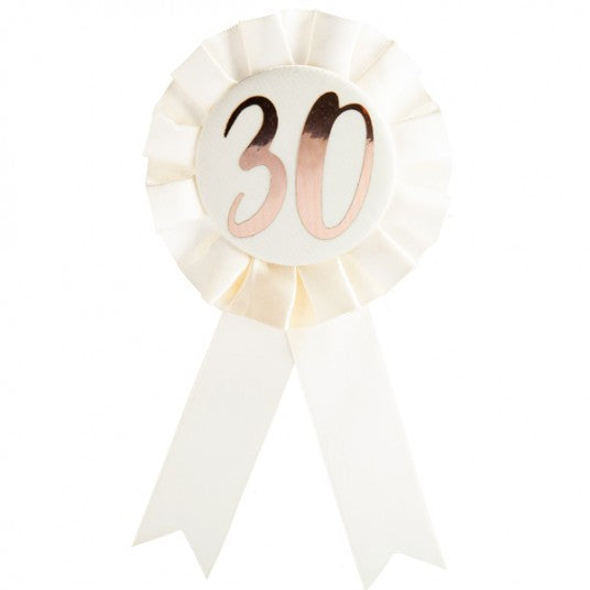 Birthday Badge - Rose Gold 30