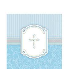 Lunch Napkins - BLESSINGS BLUE