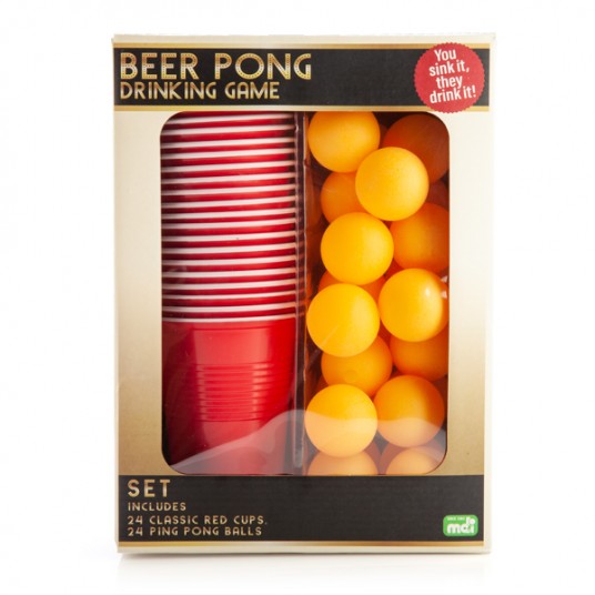 BEER PONG DRINKING GAME BOX SET
