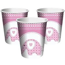 Party Paper Cups - BABY ELEPHANT PINK (DELETED LINE)