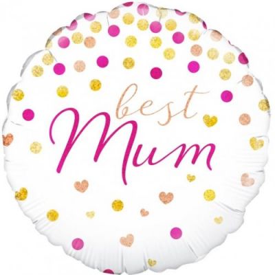 45cm Foil Balloon - BEST MUM