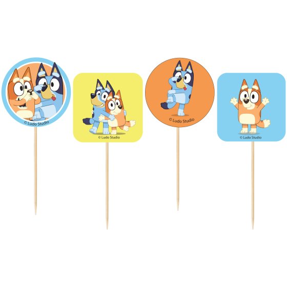 CUPCAKE PICKS SET - BLUEY