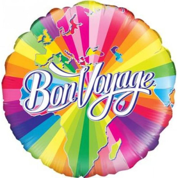 45cm Foil Balloon - BON VOYAGE
