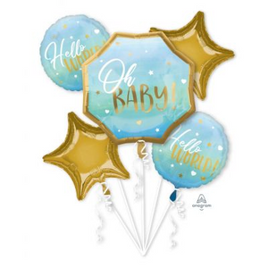Balloon Bouquet - OH BABY - BLUE