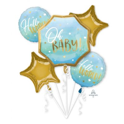 Balloon Bouquet - OH BABY - BLUE