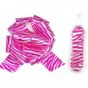 Bow 5" ZEBRA PINK