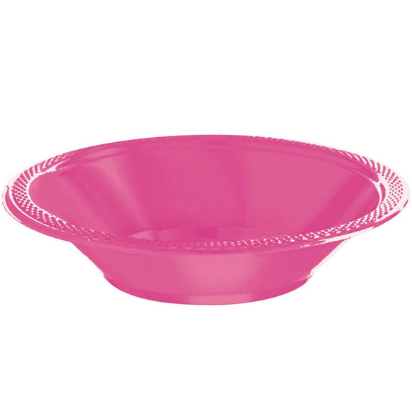 Bright Pink - Plastic Bowls 355ml