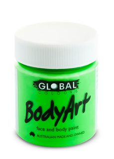 Body Art Face & Body Paint - FLUORO GREEN 45ml