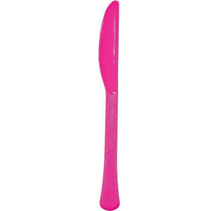 Bright Pink - Plastic Knife