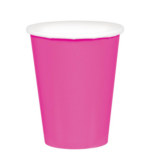 Bright Pink - Paper Cups