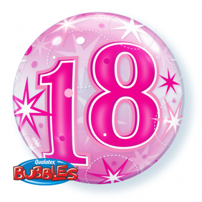 ORBZ Balloon Bubbles - 18th BIRTHDAY - PINK