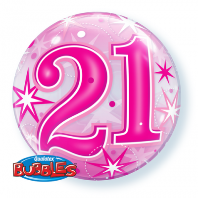 ORBZ Balloon Bubbles - 21st BIRTHDAY - PINK