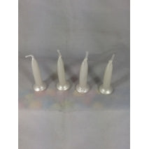 BULLET CANDLES - PEARL WHITE