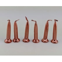 BULLET CANDLES - METALLIC ROSE GOLD