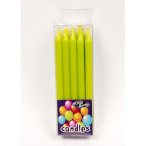 BRIGHT CANDLES (10) - GREEN