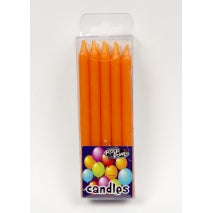 BRIGHT CANDLES (10) - ORANGE