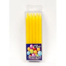 BRIGHT CANDLES (10) - YELLOW