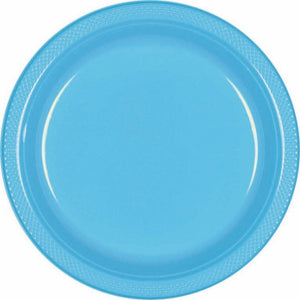 CARIBBEAN BLUE - Plastic Plate 17cm