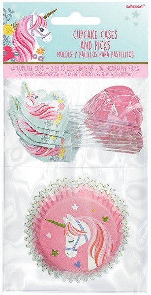 CUPCAKE PICK SET - UNICORN