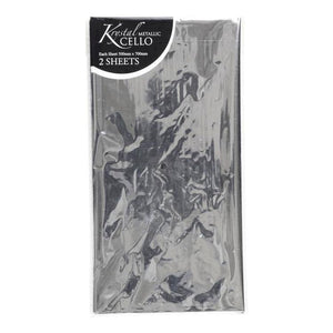 CELLO WRAP - METALLIC SILVER (2SHEETS)