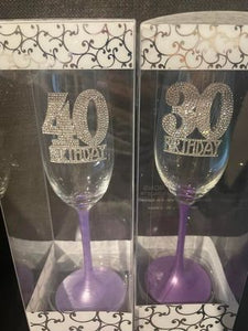 Champagne Flute PURPLE Design