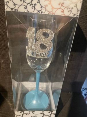 Champagne Flute TURQUOISE Design