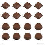 Roberts Chocolate Moulds - CHOCOLATE TRUFFLE CUPS