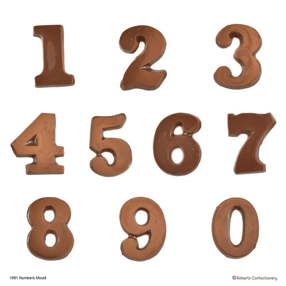Roberts Chocolate Moulds - NUMBER MOULD