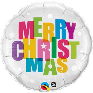 45cm Foil Balloon - MERRY CHRISTMAS