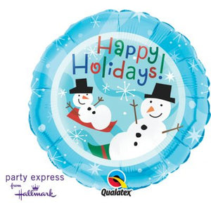 45cm Foil Balloon - HAPPY HOLIDAYS