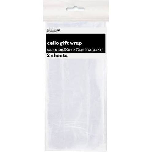 CELLO WRAP - CLEAR SHEETS (2SHEETS)