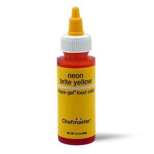 Chefmaster Liqua-gel Food Colour - NEON BRITE YELLOW 65gm