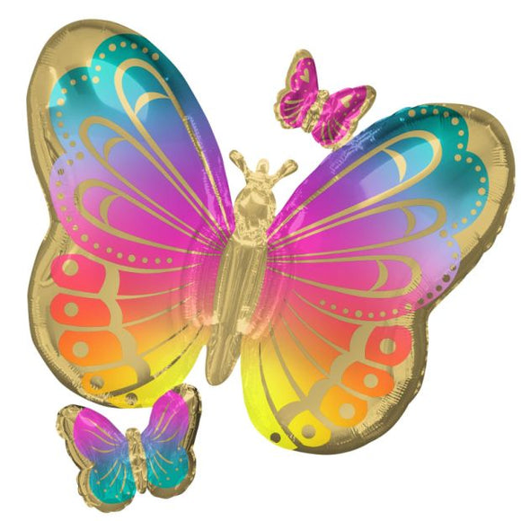 SuperShape Foil - COLOURFUL BUTTERFLY