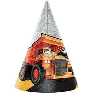 Birthday Paper Hat - CONSTRUCTION TRUCK