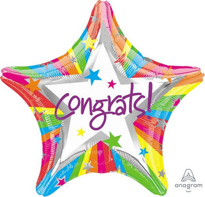 45cm Foil Balloon -  CONGRATS