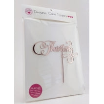 Acrylic Cake Topper - THIRTEEN (Rose Gold)