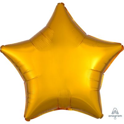 45cm Foil Balloon - STAR - DARK GOLD