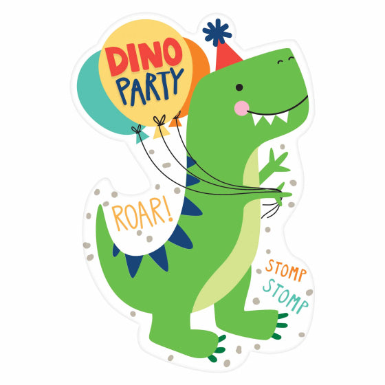 Party Invitations - DINO MITE