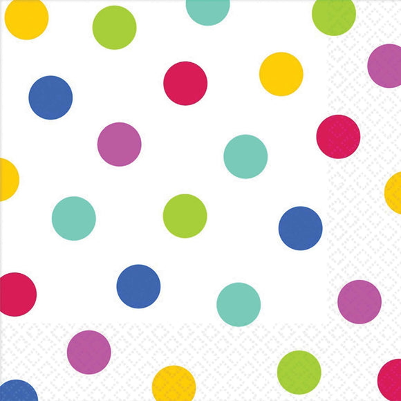 Lunch Napkins - RAINBOW DOTS