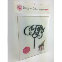 BLACK Cake Topper - FIFTY