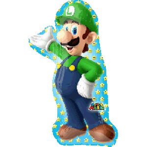 SuperShape Foil - SUPER MARIO BROTHERS - LUIGI