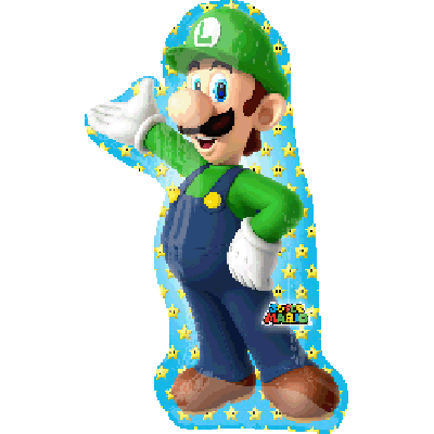 SuperShape Foil - SUPER MARIO BROTHERS - LUIGI