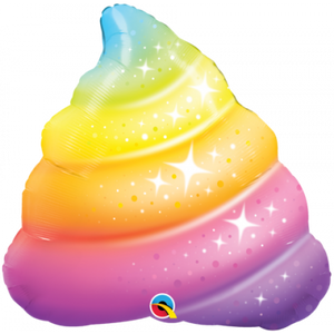 SuperShape Foil - EMOJI UNICORN RAINBOW POOP