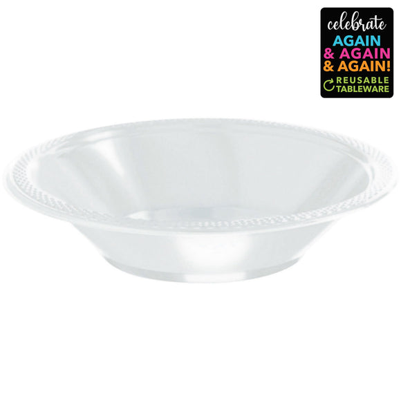 WHITE - Plastic Bowl 355ml