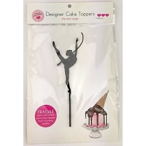 Acrylic Cake Topper - GYMNAST (Black)