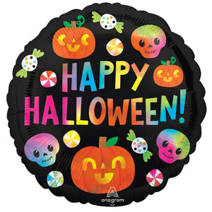 45cm Foil Balloon - HAPPY HALLOWEEN BRIGHT